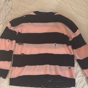 Striped Black and Pink Men's Sweater